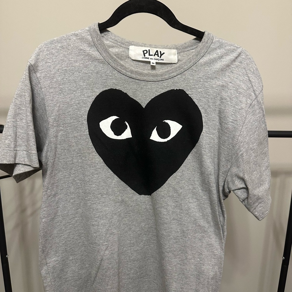 Gray Comme des Garçons PLAY T-Shirt